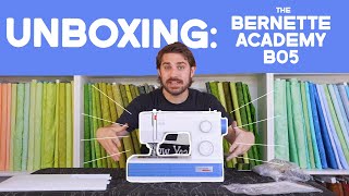 Bernette B05 Academy Unboxing  Sewing Machine Review [upl. by Oznohpla]