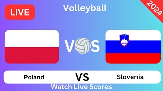 Poland Vs Slovenia Polska kontra Słowenia wyniki na żywo dzisiejszego meczuSiatkówka 2024 [upl. by Sadonia581]