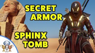 Assassins Creed Origins  Sphinx SECRET Tomb  How to Get Legendary ISU ARMOR in Sphinx Mystery [upl. by Arec243]