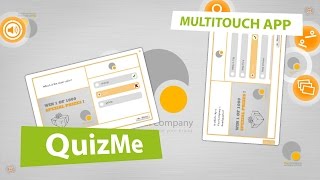 Interactive Digital Signage Software MultiTouch App QuizMe [upl. by Ltney544]