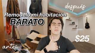 🛌 Remodelé mi habitación lo más BARATO posible Cambio de look  Adrián Gálvez [upl. by Atenahs]