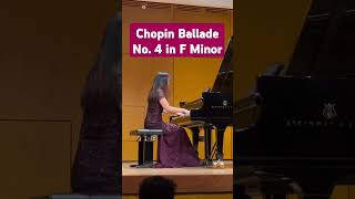 Chopin Ballade No 4 in F Minor op 52 [upl. by Leiba965]