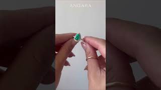 LabGrown Emerald Ring  Emerald Ring Shopping  LabGrown Diamond Jewelry  Angara Jewelry [upl. by Attiuqehs705]