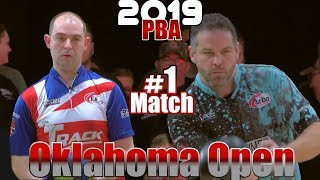 2019 Bowling  PBA Bowling Oklahoma Open 1 Dom Barrett VS Tom Daugherty [upl. by Trebbor]