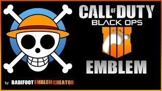 COD BO4 Emblem Tutorial  One Piece Luffy Jolly Roger  EASY [upl. by Maxentia]