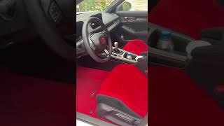 Honda Civic Type R red seats red carpet and a manual shorts [upl. by Yretsym]