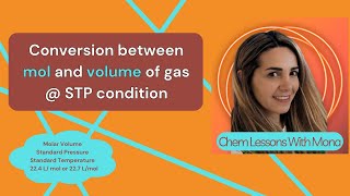 Converting between Moles and Liters of a Gas at STP Condition [upl. by Ahsinot]