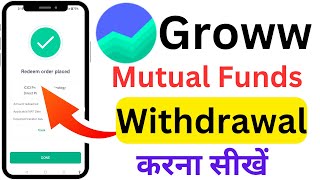 Groww  Mutual Fund Withdraw kaise kare Groww App me SIP withdrawal kaise kare [upl. by Wight570]