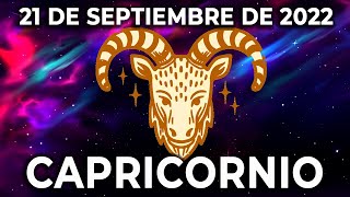 Capricornio ♑ 𝐨𝐜𝐮𝐫𝐫𝐞 𝐮𝐧 𝐜𝐚𝐦𝐛𝐢𝐨 𝐪𝐮𝐞 𝐝𝐞𝐬𝐞𝐚𝐛𝐚𝐬😍🤩 21 de Septiembre de 2022Horóscopo de hoyTarot [upl. by Arhat]