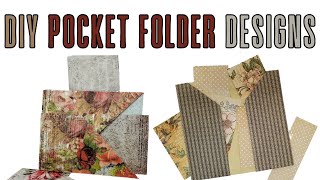 DIY Pocket Folder Designs [upl. by Coheman]