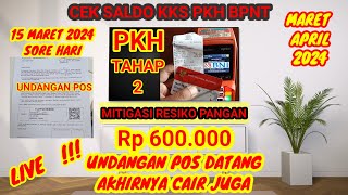 LIVEUNDANGAN POS CAIRCEK SALDO KKS PKH tahap 2 CAIR kapanAkhirnya KPM ini lega dapat undanganblt [upl. by Isac]