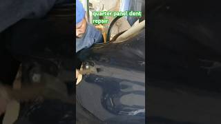 quarter panel dent repair car door dent repair shortsfeed viralvideo tending [upl. by Nozicka]