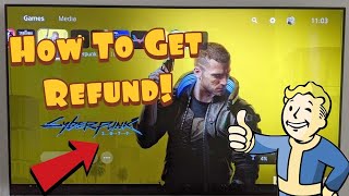 How To Get A Refund For Cyberpunk 2077 On PS4 and Xbox  Working 100 [upl. by Ardnasal524]