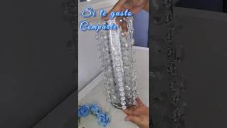 DIY jarrón de cristal  decoración primavera diy ideasdecorativas ideas centrosdemesa [upl. by Nevin]