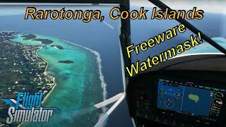 First Look  Rarotonga Freeware Scenery  Water Enhancement  MSFS [upl. by Jemima]