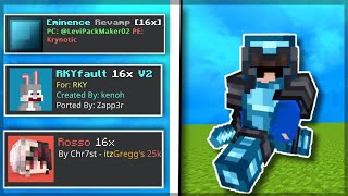 TOP 5 FPS BOOST 16x 120 MCPE PVP TEXTURE PACKS [upl. by Eveam514]