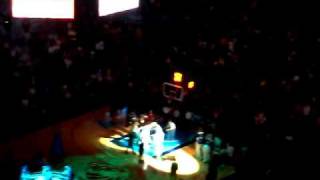 Dallas Mavericks vs New Jersey Nets lineups intro after Kidd trade [upl. by Doroteya]