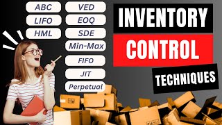 Inventory Control Techniques  Inventory Control Methods  Inventory Control System  ABC VED  EOQ [upl. by Rebmak]