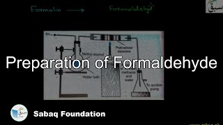 Preparation of Formaldehyde Chemistry Lecture  Sabaqpk [upl. by Eerihs]