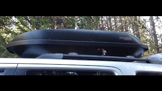 Great SUV  Car Cargo Carrier Review of Yakima Rocketbox [upl. by Adley]