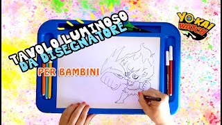 TAVOLO DA DISEGNOL LUMINOSO PER BAMBINI come disegnare un fumetto [upl. by Yrdnal]