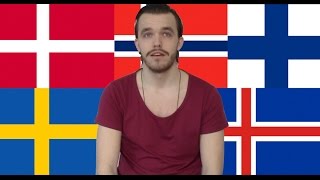 Impression of Nordic languages  by one person [upl. by Htezil]