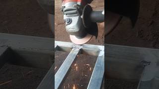 Finishing process of welling welding with grinder machine [upl. by Groeg]