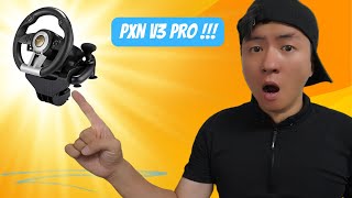 PXN V3 PRO STEERING WHEEL REVIEW [upl. by Norit321]