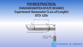 Sonometer Law of Length Class 12 Physics Practical Maharashtra State Board [upl. by Stroud]