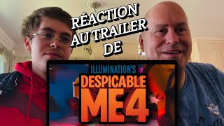 RÉACTION TRAILER DÉTESTABLE MOI 4 avec mon PÈRE [upl. by Ail125]