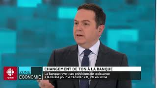 Zone économie  Changement de ton à la Banque du Canada [upl. by Dahcir]