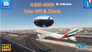 FS2020 A300600 Inibuilds  Take Off amp ClimbTutorial [upl. by Thant]