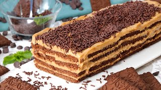 CHOCOTORTA 🌟 Tarta de Galletas y Dulce de Leche Sin Horno  Cocina A Buenas Horas [upl. by Pogue]