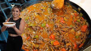 My favorite CARNE CON CHILE this is a CLASSIC and it’s a recipe you MUST try [upl. by Alviani729]