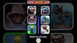 Can you guess the Monsters voice correctly Which Monsters voice is the scariest  Eat Monsters [upl. by Rad]