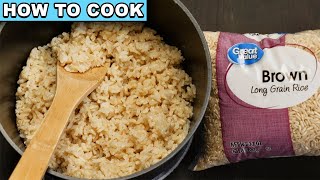 How To Cook Brown Rice on the Stove [upl. by Huntley233]