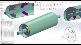 Belt Conveyor Assembly  Solidworks [upl. by Anpas32]