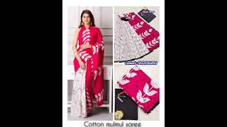 MulMul Cotton Sarees Rs680Shipping ishanisarees mulmulcottonsarees mulmul cotton sareesarees [upl. by Marcellina873]