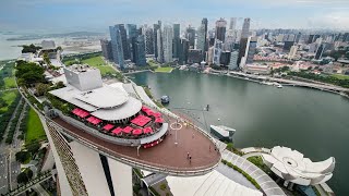 Skypark Observation Deck Marina Bay Sands Singapore 🇸🇬 4K Walking Tour [upl. by Novyaj]