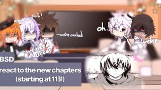 ✦BSD react to new chapters starting at 113  ZHENGHENG  desc [upl. by Feenah]