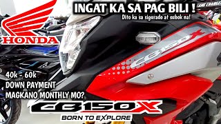 LUPIT PALA NITO  HONDA CB150X  PRICE AND INSTALLMENT UPDATE  QUICK REVIEW  CRISRIDE MOTOVLOG [upl. by Suriaj491]