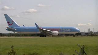 B767300 Landing Leeds Bradford Airport [upl. by Theobald514]