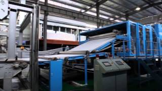 Fubang spunlace machine line [upl. by Calvano]