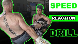 Muay Thai Drills  Speed Reaction Drill Thai Pad Training [upl. by Vincentia548]