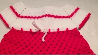 Tuto robe bébé au crochet spécial gaucher [upl. by Legna]