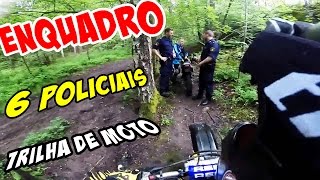 ENQUADRO POLÍCIA  TRILHA DE MOTO  6 POLICIAIS  HELICÓPTERO  POLICIAL [upl. by Thorny]