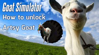 How to unlock Artsy Goat in Goat Simulator GoatVille High [upl. by Ocnarf]