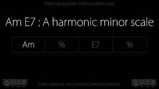 Am E7 rythmique rock  Backing Track [upl. by Jezebel665]