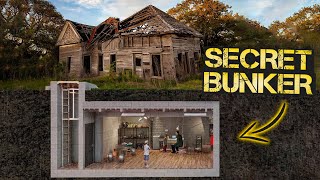 Threeyear timelapse of building a secret bunker and renovating an abandoned homestead [upl. by Suez107]