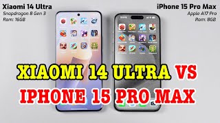 Speedtest iPhone 15 Pro Max vs Xiaomi 14 Ultra  ĐÃ CỐ HẾT SỨC RỒI [upl. by Sudnor2]